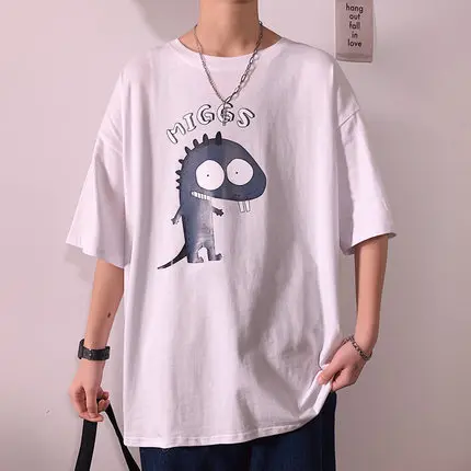 

Men's short sleeve t-shirt summer trend handsome casual half sleeve 8928