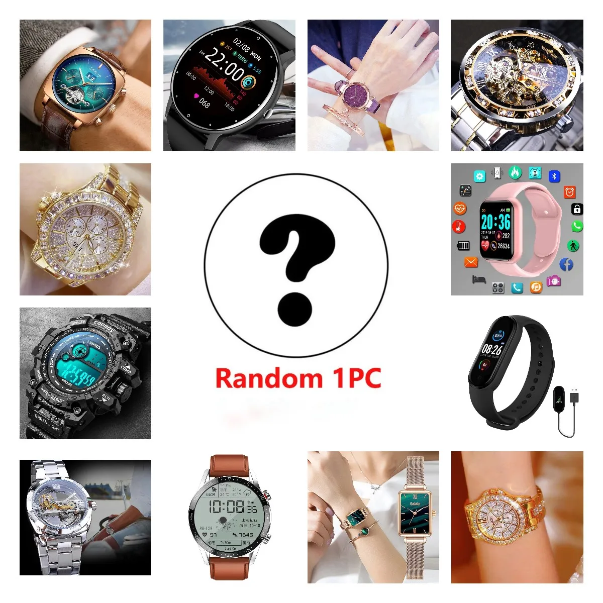 

2022 New Year Lucky Mystery Blind Box High Quality Surprise Excitement Christmas Gift Randomly A Brand New Men's Women's Watch