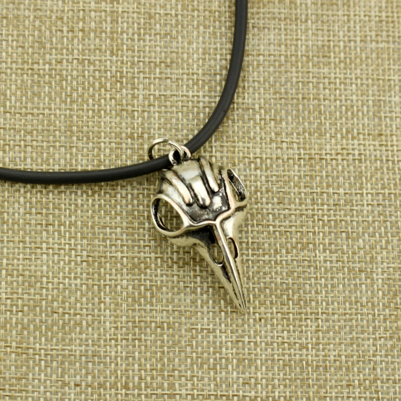 Винтажное ожерелье с кулоном «Дракон Skyrim», модное ожерелье с птерозавром, летние мужские ювелирные изделия, ожерелье для мужчин - Окраска металла: xl0297