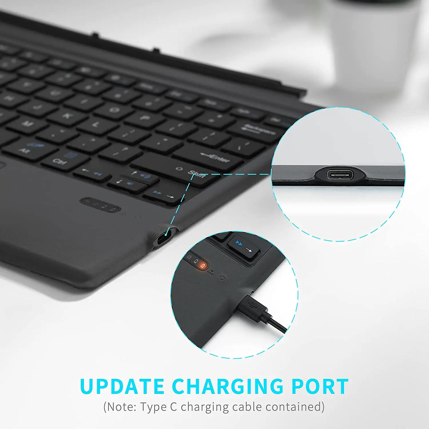 Чехол Rapoo для планшета с Bluetooth и клавиатурой Microsoft Surface Pro 7/6/5/4 12 дюймов трекпадом