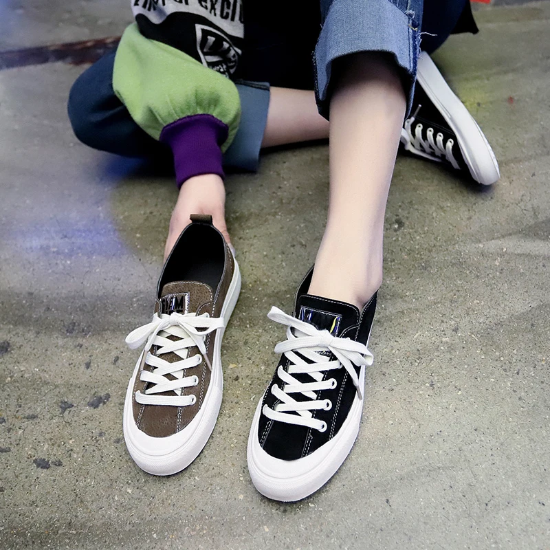 

Classic Spring Breathable Outdoor Walking canvas shoes casual women's shoes sports shoes women low-top canvas shoes lace U16-79