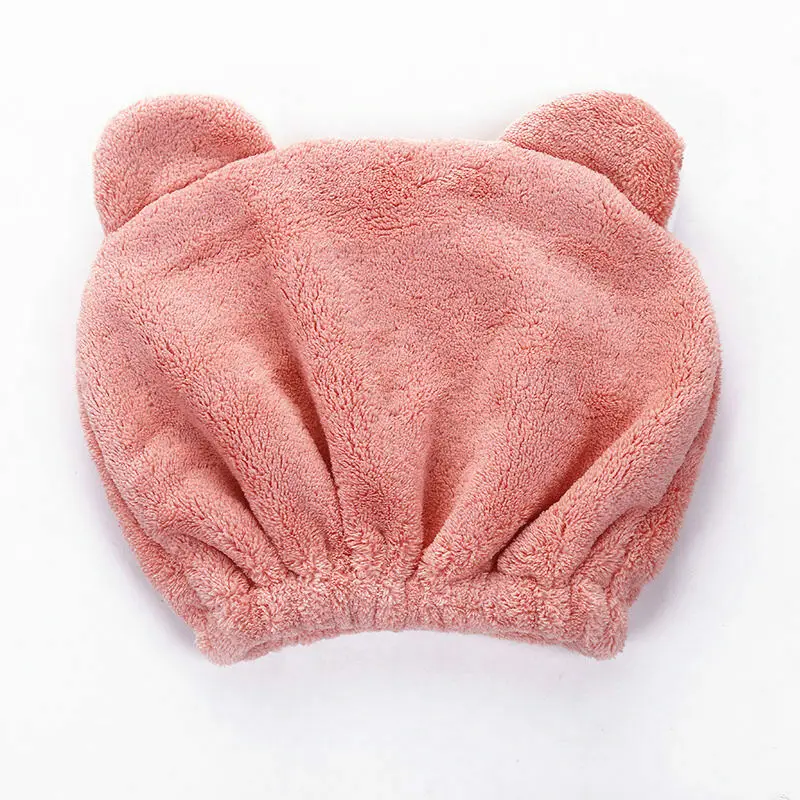 Быстросохнущее полотенце для волос милое детское с мультяшным медведем