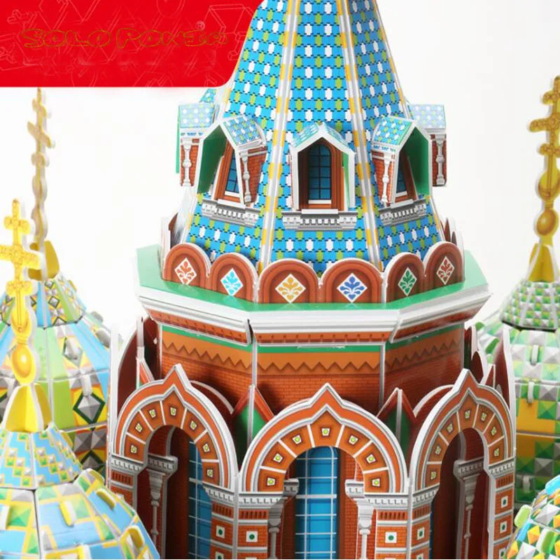 54 cm Russia Savior Church Paper Puzzle DIY Model Kids Toy Cardboard assembly building model puzzle 3d | Игрушки и хобби