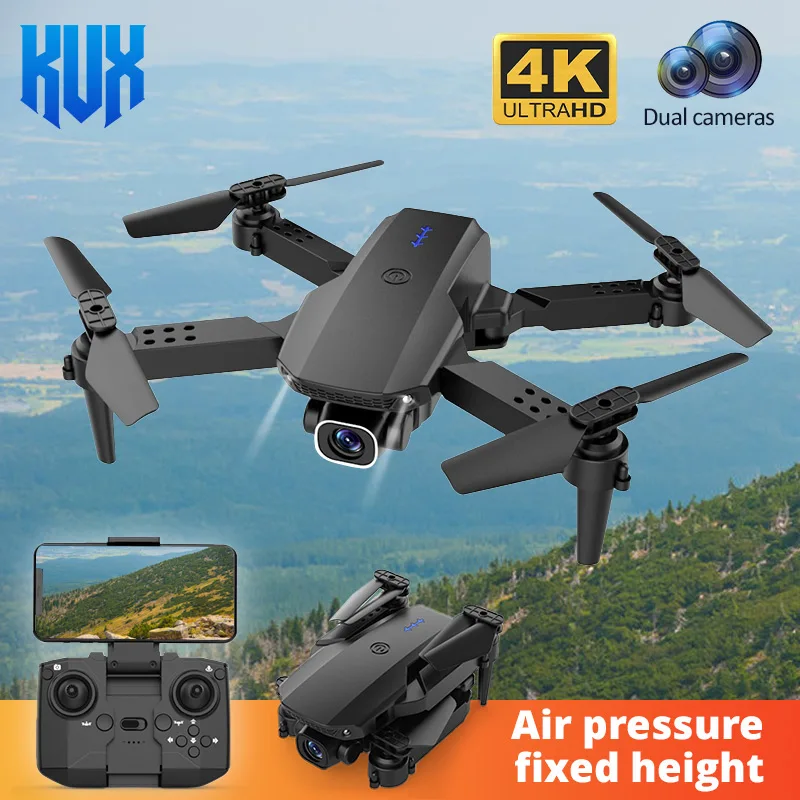 

K5 RC Mini Drone 4K Dual Camera 2.4G Wifi FPV Fixed Height Foldable Quadcopter Helicopter Xmas Gift Toy Children Birthday Gift