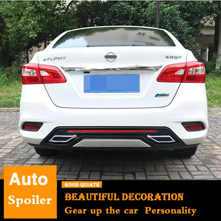 Задний спойлер для Nissan Sentra SYLPHY 2016/2017/2018/2019 диффузор задний бампер ABS Материал