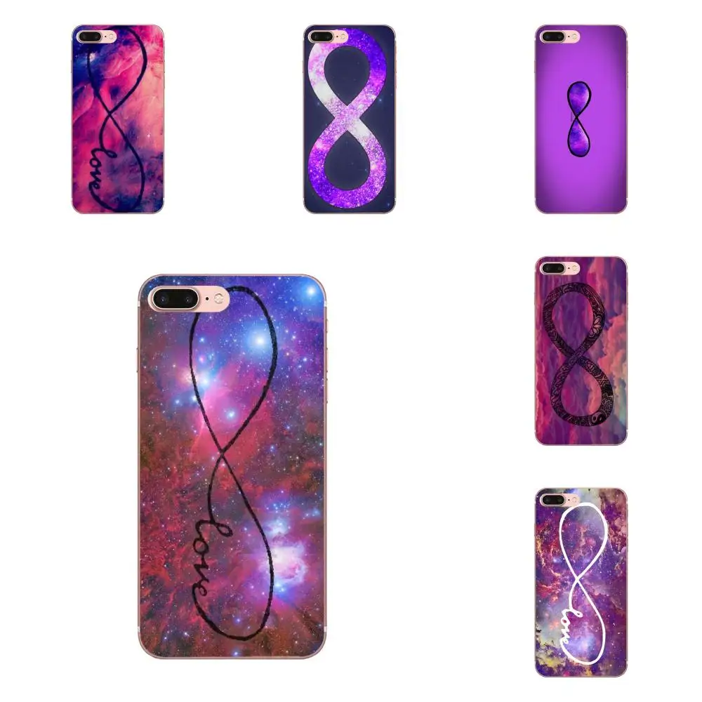 Прозрачный чехол для телефона iPhone 11 Pro Max Plus X XS XR 8 7 6S SE 4S 5 5C 5S 2020 Infinity Purple Sky|Бамперы|