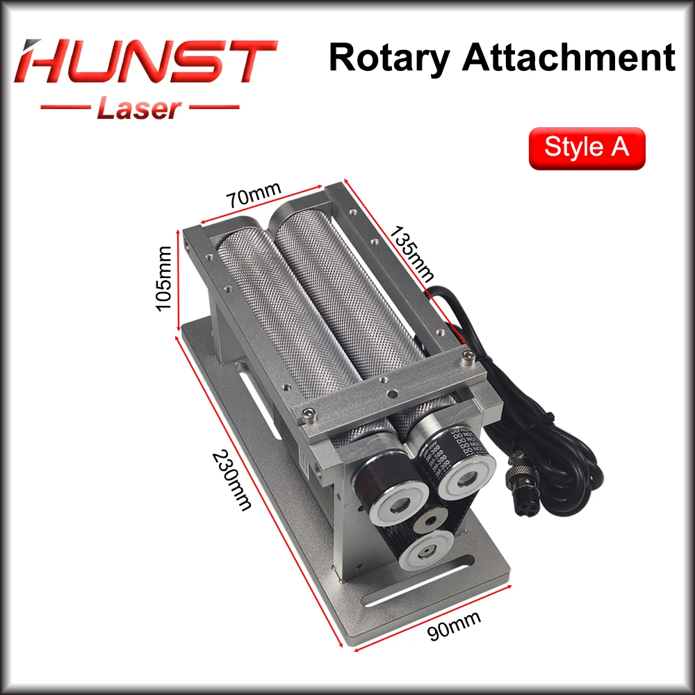 Hunst Rotary Worktable Rotary Attachment 2 Phase Stepper Motor  24~50V Driver for Laser Marking Cylindrical Objects DIY Part enlarge