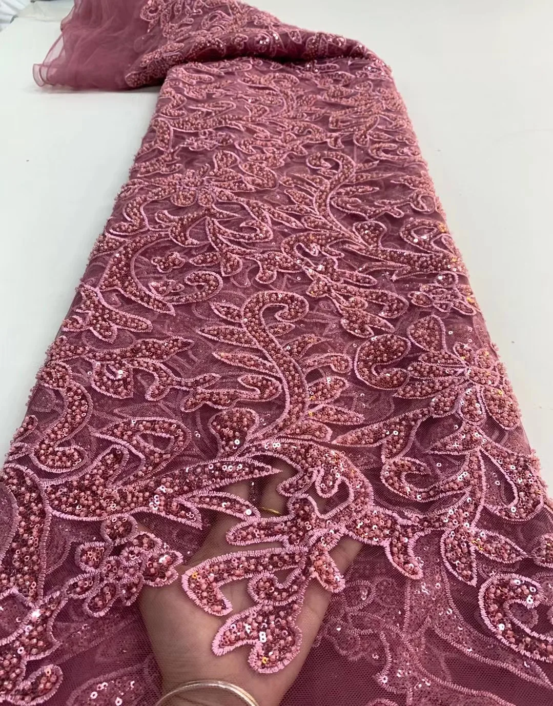 

2022 французские Новые Роскошные Блестки Hnad, нигерийские бусины высокого качества, Тюлевая ткань, африканская самая популярная для свадебног...