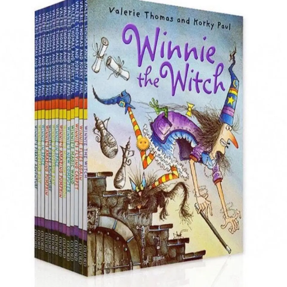 14 Book/Set English Picture Book Winnie The Witch English Story Book Child Early Education Kids Reading Book 3-6 Years Livro