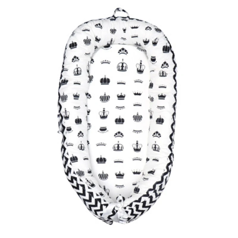 

90x50CM Portable baby nursing sleeping nest bed breathable cotton shaping mat baby bionic bed for infants toddlers crib bumper