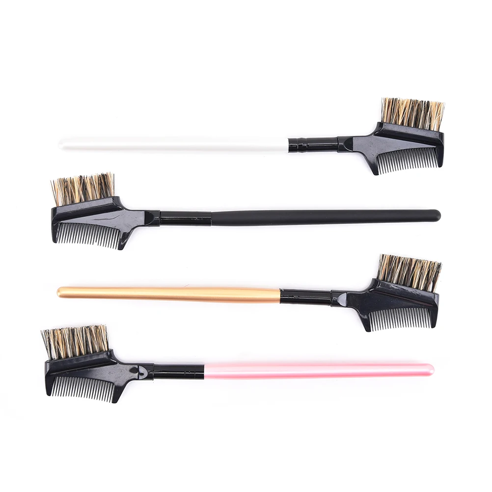 Модная новинка 2 в 1 двойная Расческа для бровей кисти красивого