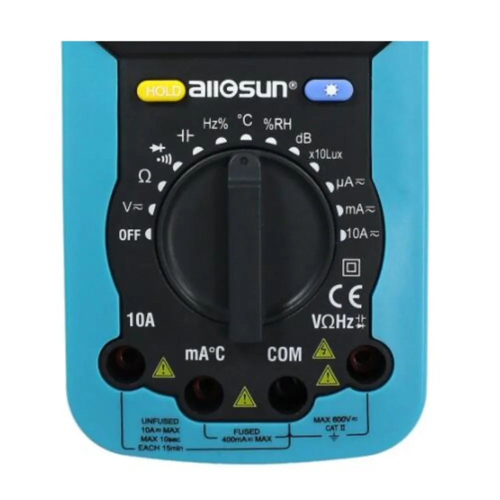 Автомобильный тестер all-sun EM5510 цифровой мультиметр 5 в 1 звуковой уровень