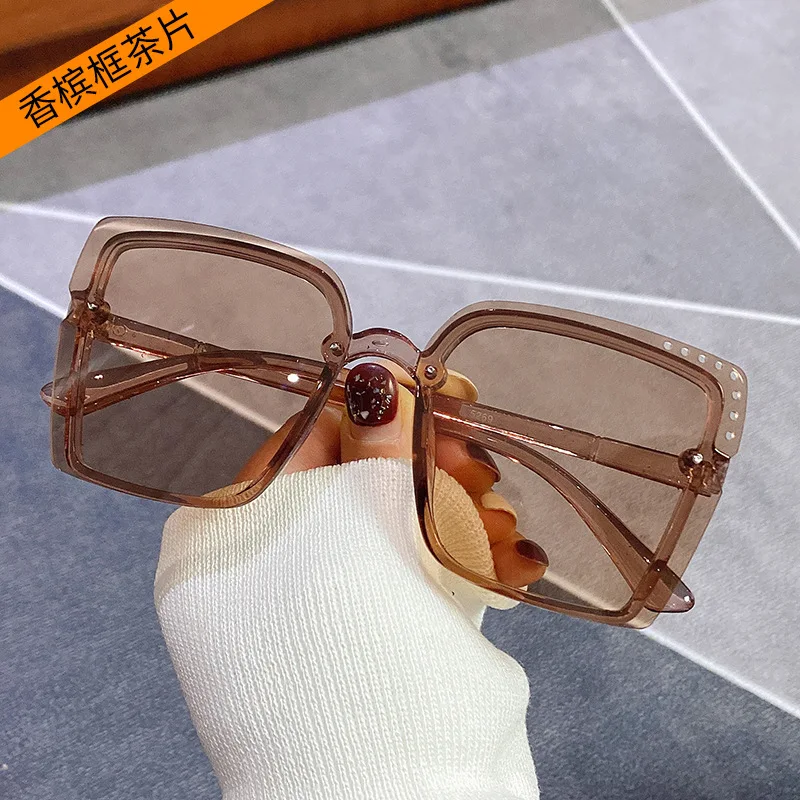 Новинка 2023 солнцезащитные очки в стиле ретро женские оверсайз модные с защитой