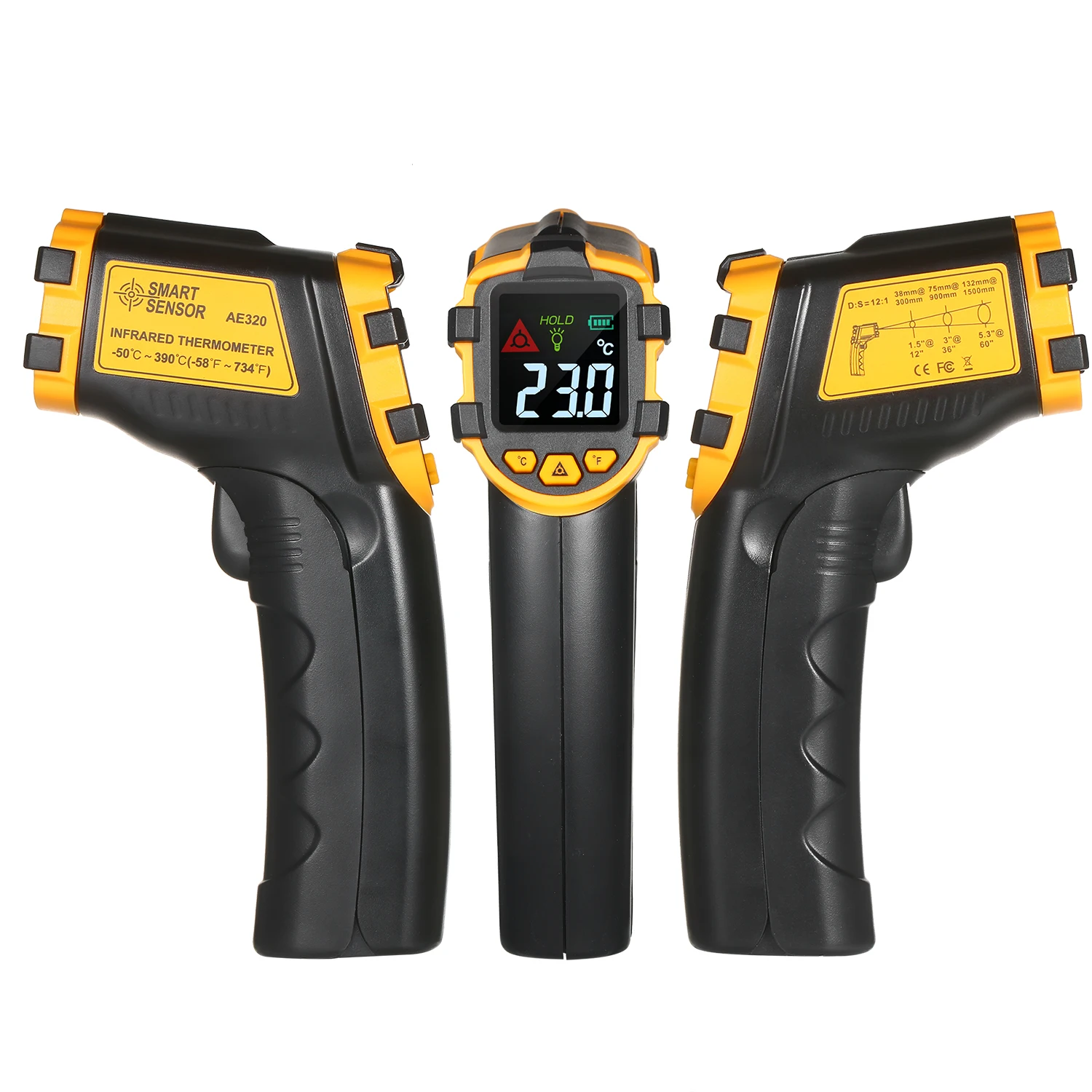 Смарт-Датчик-50 ~ 390 ℃ цифровой Бесконтактный инфракрасный термометр Температура