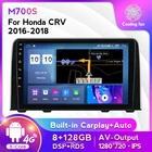 NaviFly Android 11 DSP HDMI + IPS восемь ядер 8 ГБ ОЗУ 128 Гб ПЗУ Голосовое управление для Honda CRV 2016 2017 2018 автомобильное аудио wifi без dvd 2din