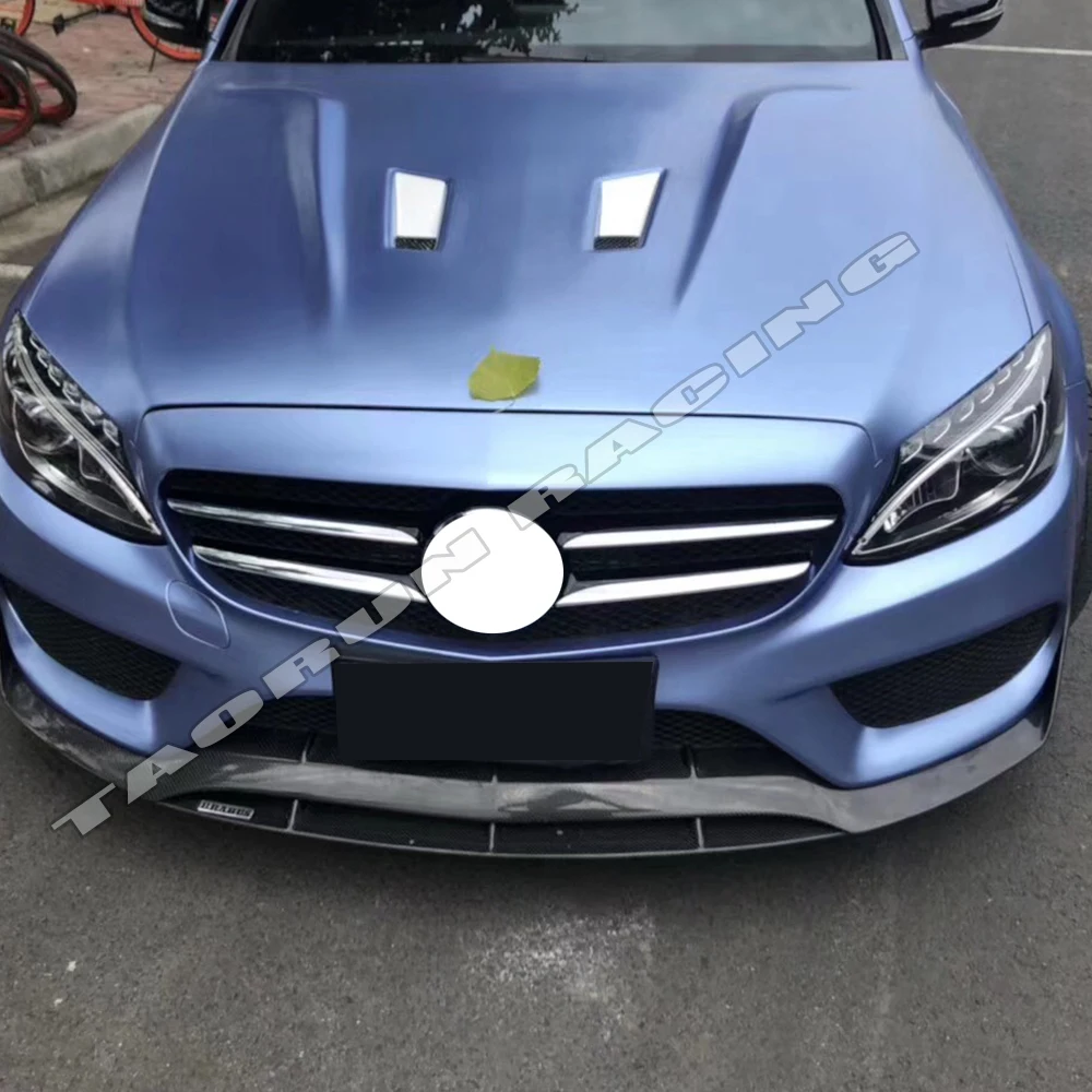 B Стиль Реальные углеродного волокна переднего бампера для Benz W205 седан C205 купе S205 Wagon C180 C200 C300 C43 с Amg посылка 15-18