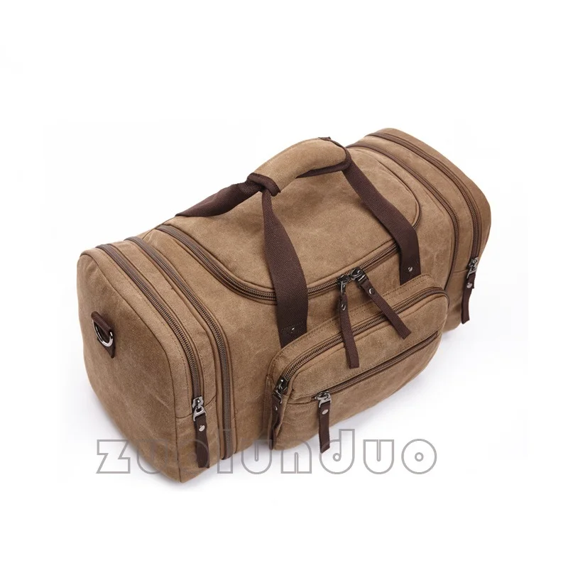 Koop Canvas Grote Handtas Reistas Casual Mannen Sport Hand Bagage Organizer Weekend Multifunctionele Tote Casual Crossbody Tassen