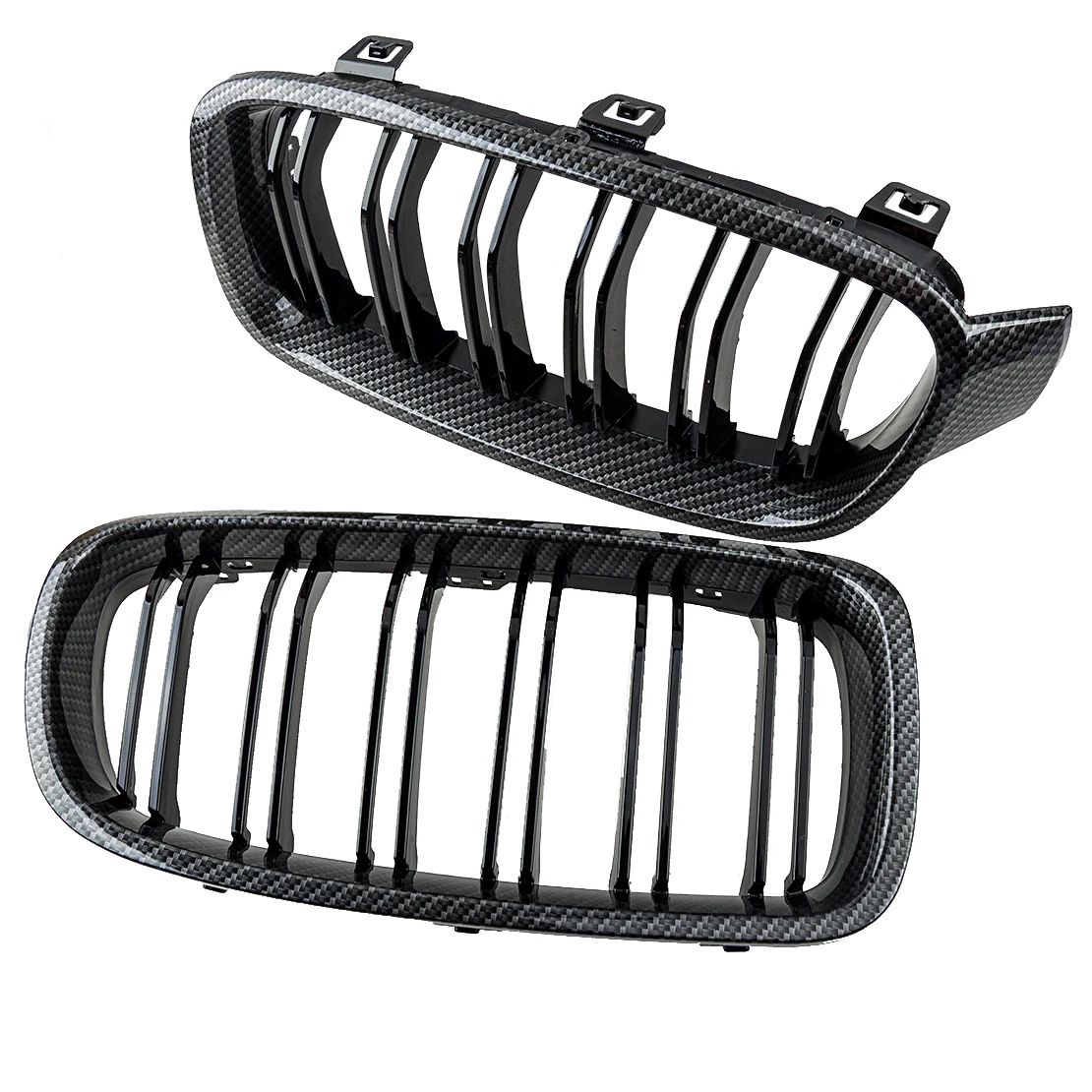

1 Pair 51137263481 51137263482 51137405835 Front Hood Kidney Grilles ABS Fit for BMW 3 Series F30 Sedan F31 Touring 2012-2018