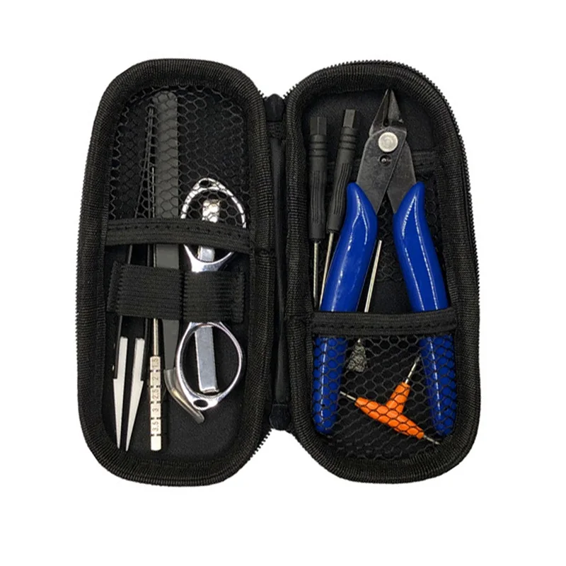 Новый мини Vape DIY инструмент сумка Пинцет щипцы набор катушки джиг обмотки для