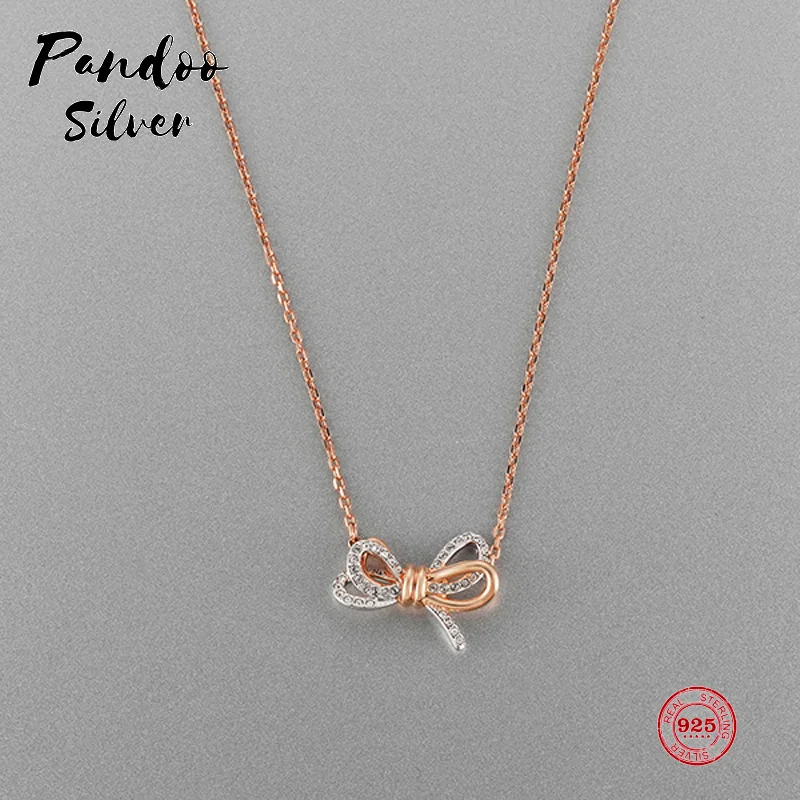 PANDOO модное очаровательное Оригинальное 1:1 из стерлингового серебра