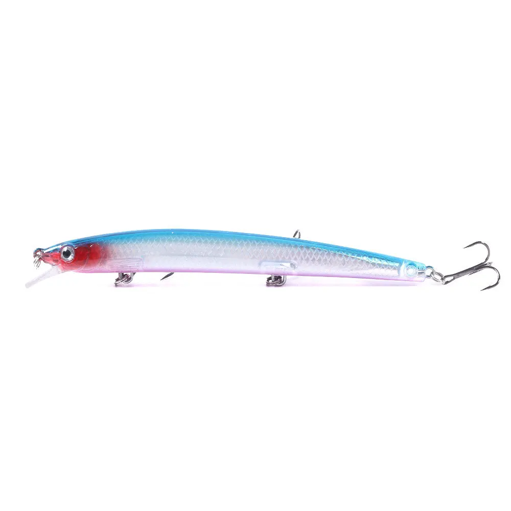 

Hengjia Long-range Floating Water Meinong Laser Bait 13.5CM 15.5G Sea Bass Bait High Quality Genuine Long Colorful Bait Fishing