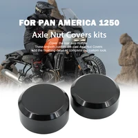 Axle Nut Cover Bolt Kits for Pan America PA 1250 S 2021 Motorcycle Black Aluminum Rear Front Guards 1 Pair CNC