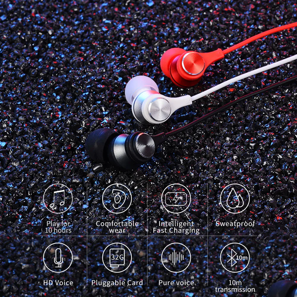 Наушники-вкладыши TWS с Беспроводной шейным ободом HD HiFi музыкальные наушники