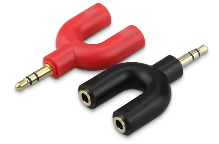 Y Dual Audio Splitter Cable Adapter Convenient Audio Line 1 to 2 AUX Cable 3.5 mm Earphone Adapter 1 Male for 2 Female