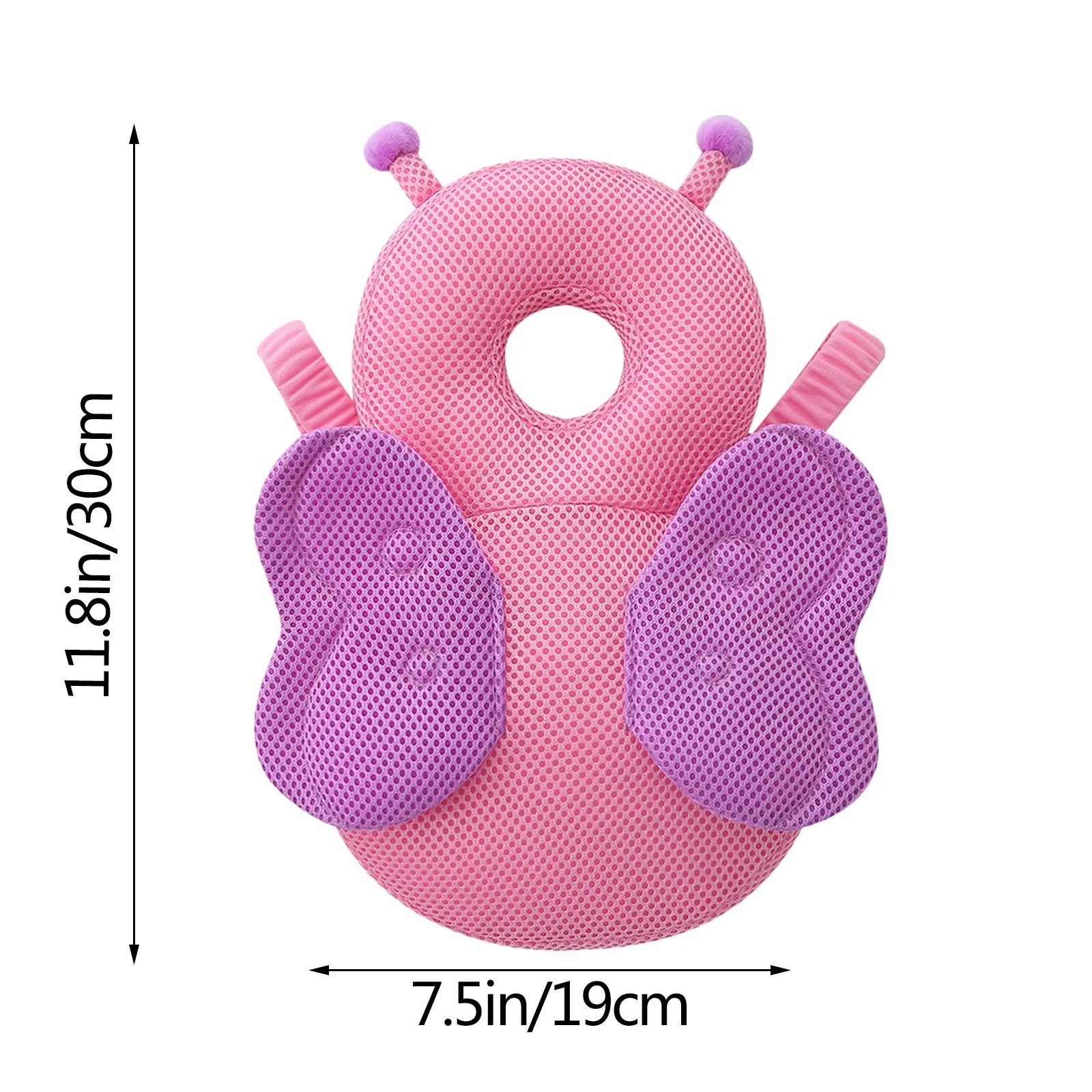 

Newborn Toddler Baby Head Protection Pad Cushion Headrest Cartoon Soft Security Pillows Angel Butterfly Backpack Fall Protection