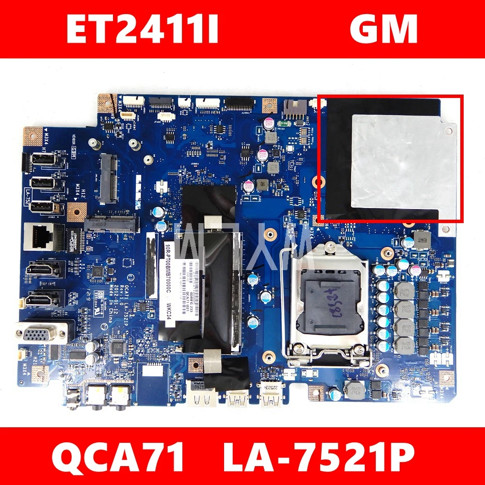 ET2411I PM все в одном материнская плата REV 1 0 для ASUS ET2411 QCA71 LA 7521P 90PT00L0 R01000 100%
