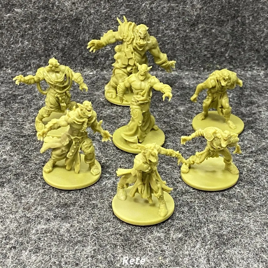 7 шт. Zombicide зеленая Орда черная чума орк ходунки бегунки Фэтти некромант