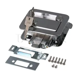 BQLZR 12,5x11 см замок полярного хромированного лопастного замка для трейлера для путешествий и входной двери