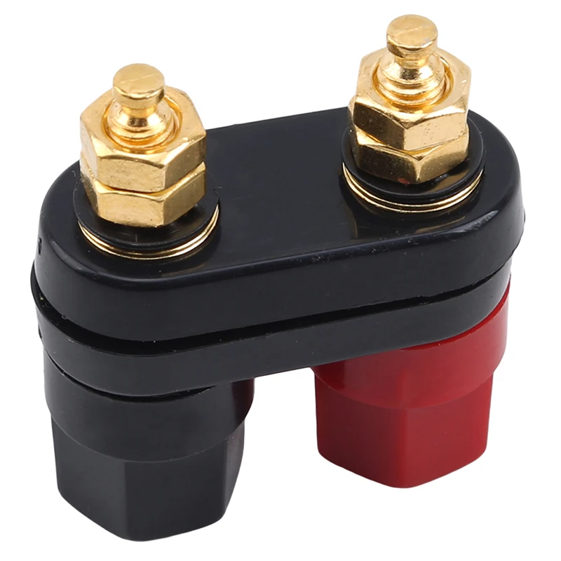 Высококачественные клеммы с двумя штекерами разъем шестигранными красно черный