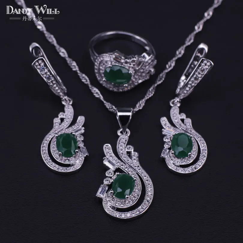 Серебряные ювелирные изделия 925 Свадебные Ювелирные наборы ранние серьги для