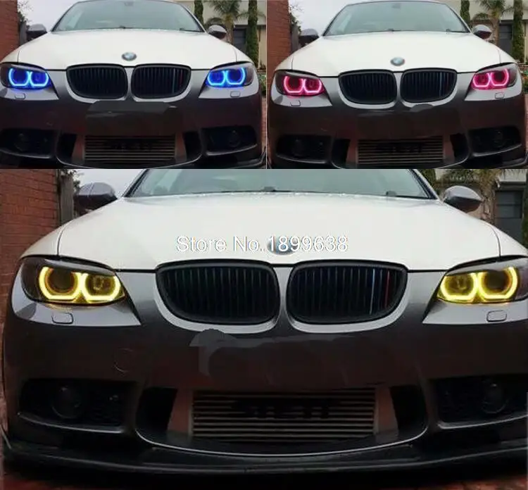Для Dodge charger 16 видов цветов светодиодные фары rgb halo angel eyes комплект аксессуары для стайлинга автомобилей 2011 2012 2013