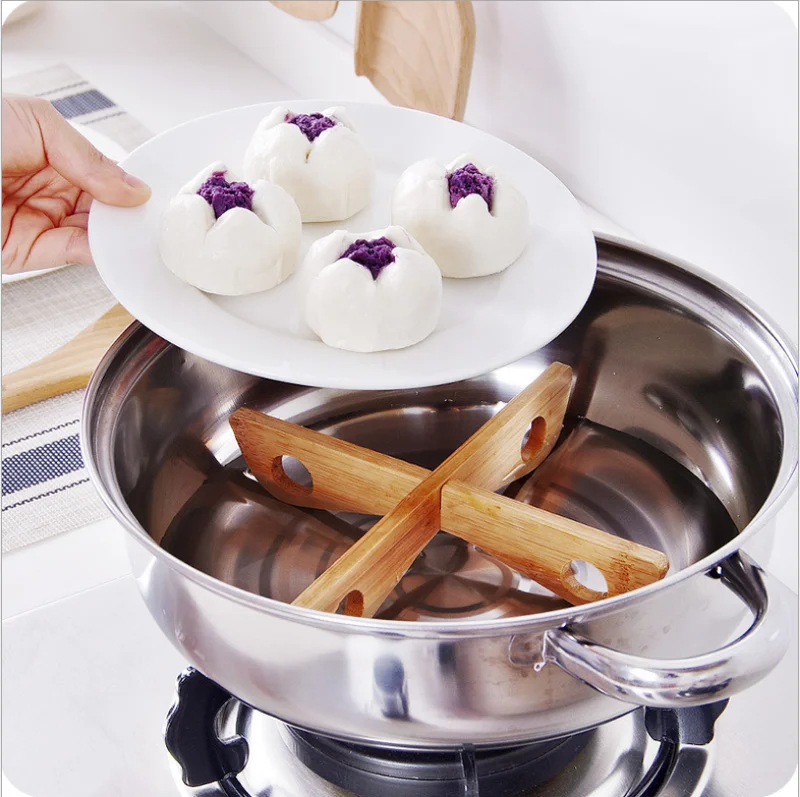 Стойка для подноса Съемный Деревянный Настольный коврик кухонный горшок с