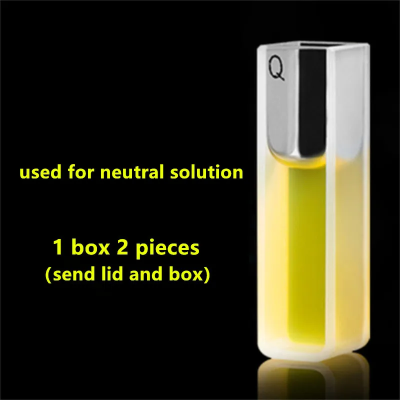 

2 шт., 10 мм, Длина дорожек, фотоэлемент с крышкой, устойчив к высоким температурам для спектрофотометров, научных исследований