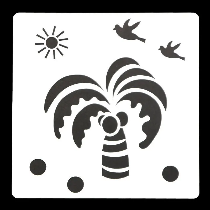 13*13 кокосовой пальмой наслоения Трафареты для скрапбукинга &quotсделай