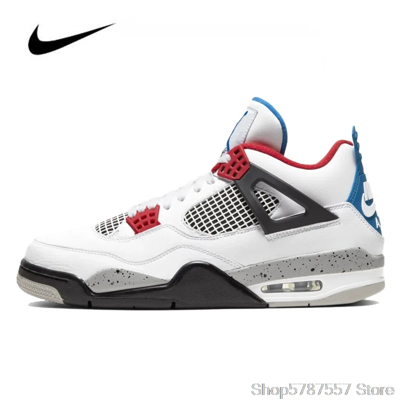 Nike Air Jordan 4 Для мужчин Мужская баскетбольная обувь оригинальная обувь  с высоким берцем Иордания обувь баскетбольные кеды Для мужчин унисекс Для  женщин Для мужчин CI1184-146 - купить по выгодной цене | AliExpress