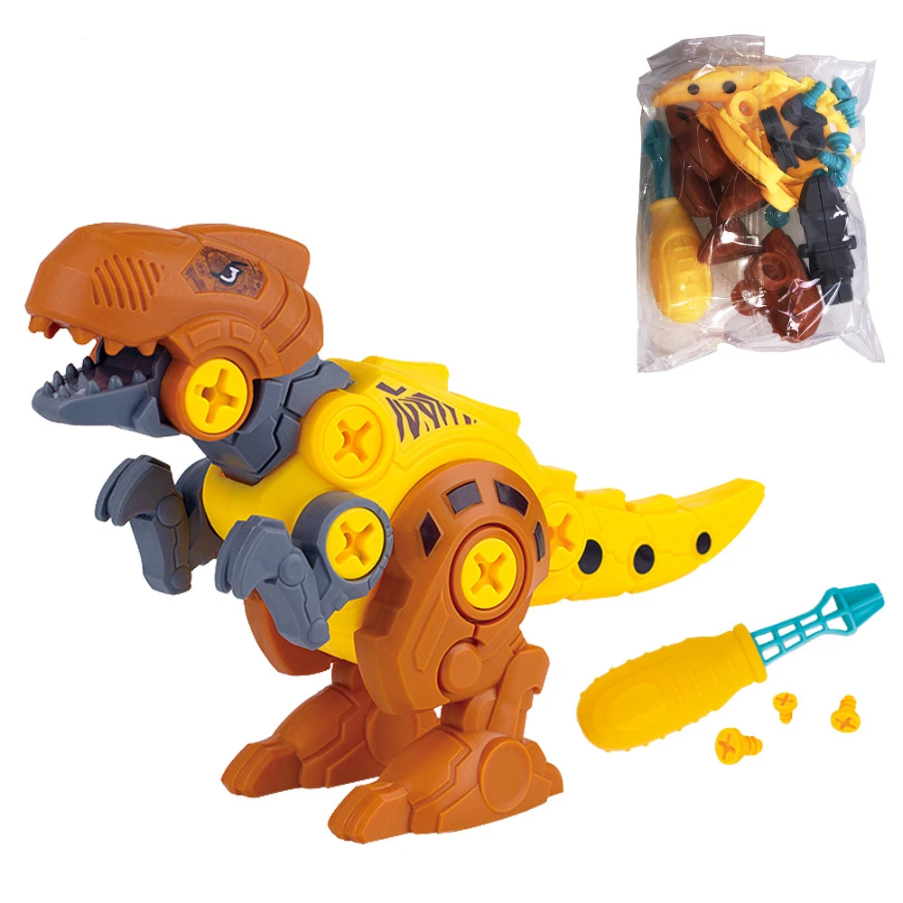 Juguetes de dinosaurios para ni&ntilde;os y ni&ntilde;as, conjunto de ingenier&iacute;a de construcci&oacute;n artesanal, juguetes de aprendizaje, regalo de Pascua para ni&ntilde;os de 3 a 10 a&ntilde;os-0