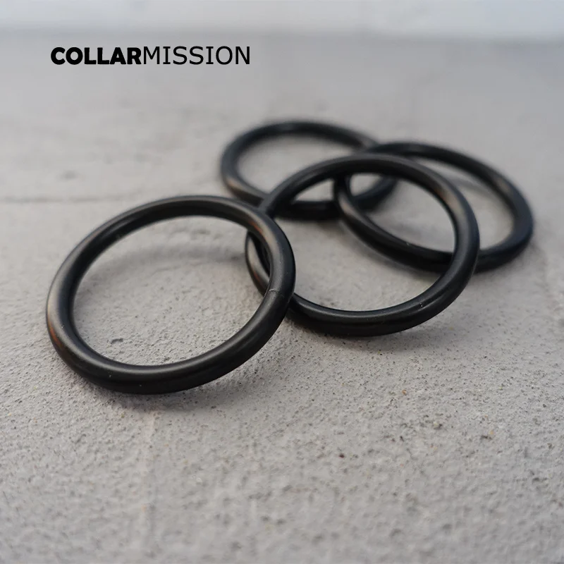 Металлические черные уплотнительные кольца для ошейника щенка 30 мм ремешок