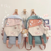 bag han edition high school female students into color large capacity girl ulzzang new junior high school backpack ins backpack