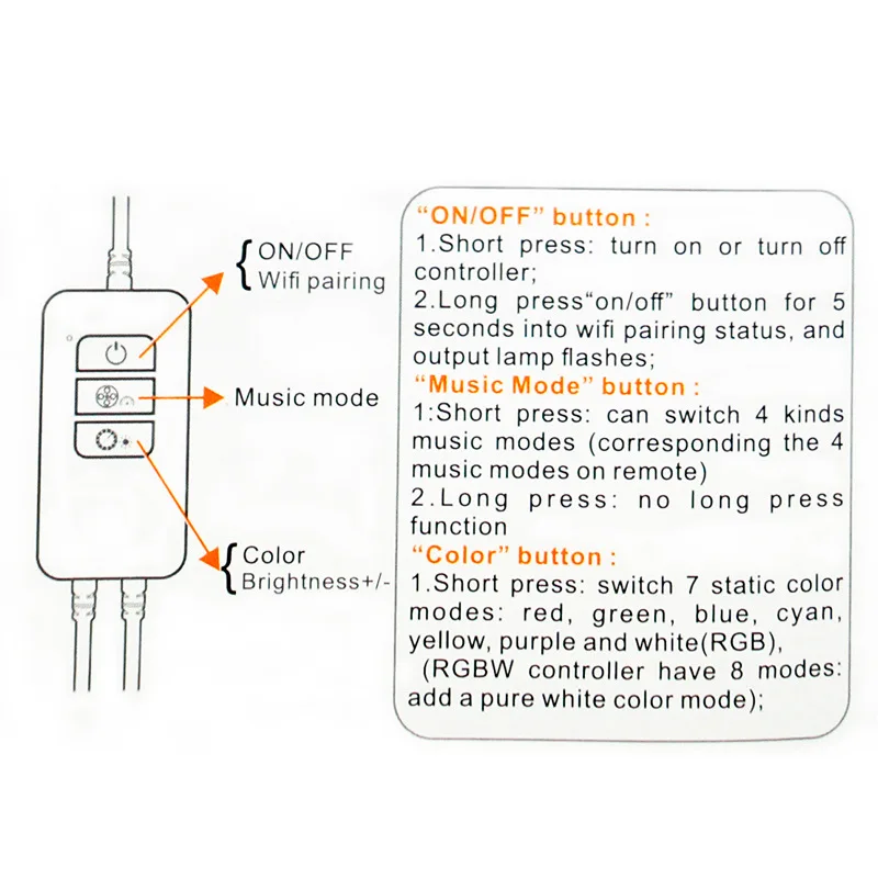 

RGB/RGBW Tuya WiFi LED Controller&44keys IR Remote Voice Control backlight Lighting Build Mic work with Alexa Echo/Google Home