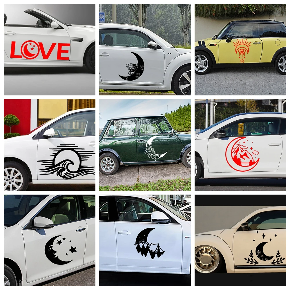 

Hot moon Stickers Voiture Fun Vinyl Car-Styling Car Sticker Decals Decor