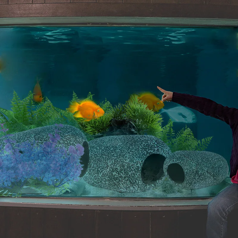 Рыба для разведения креветок мрамор керамический камень Cichlid каменный укрытие