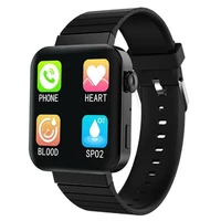 full screen touch smart watch heart rate monitor call messages notification music playing for android ios mobile phones