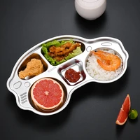 304 stainless steel lunch box lunch tray canteen plate for lunch home hotel restaurant eating plates toddlers lunch bowls