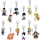 Акриловый брелок Какаси удзумаки Учиха Саске из аниме Наруто, аксессуары для ключей, подвеска для детей, игрушки в подарок