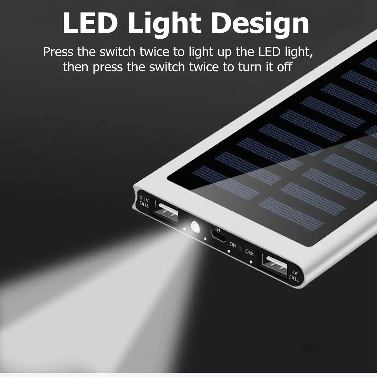 Внешний аккумулятор 50000 мАч 2 USB светодиодных порта портативный мобильный телефон