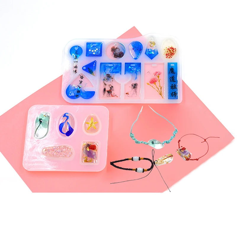 

Silicone Pendant Mold Making Jewelry For Resin Necklace Mould Craft DIY Tools